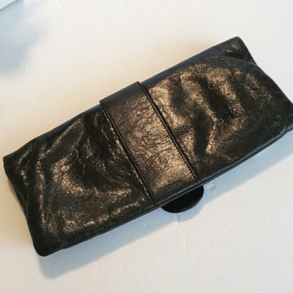 HOBO  Madeline Fold Over Distressed Leather Clutch - Picture 4 of 14